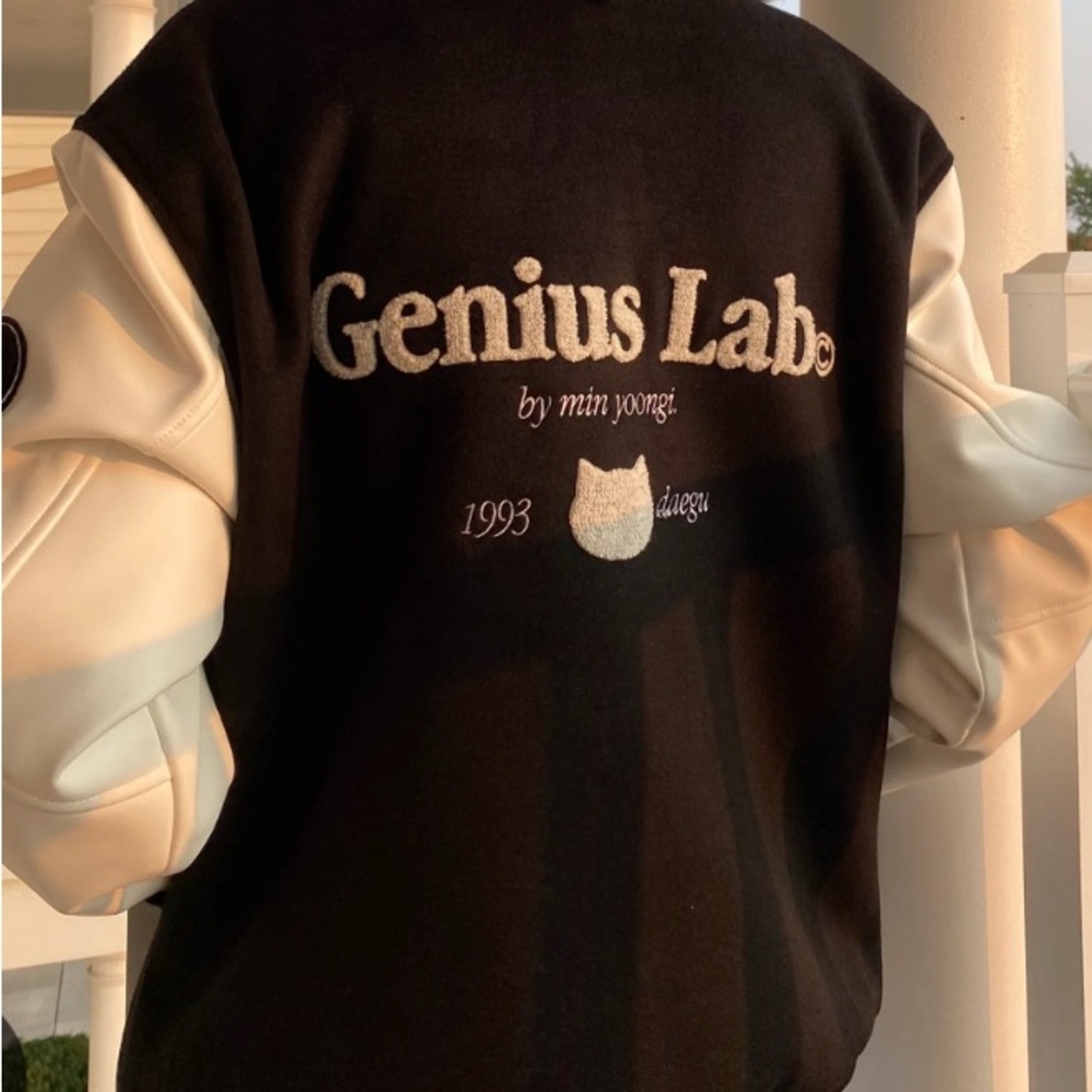 Double Happy Genius Lab Varsity Jacket (Suga of BTS) - Picture 5 of 5